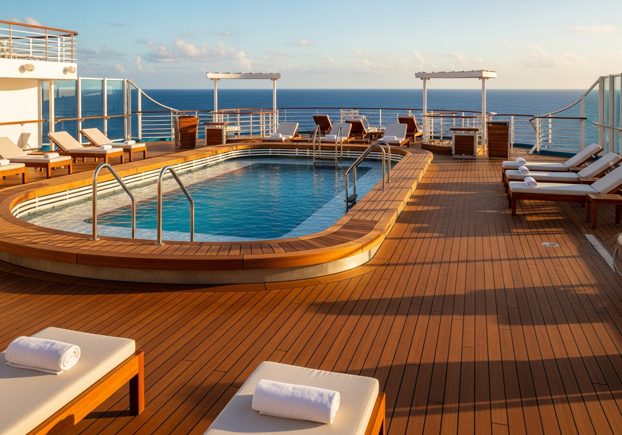 Luxury cruise deck