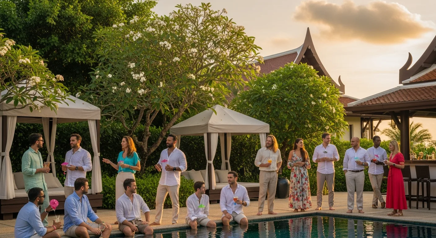 Networking at our Phuket franchise retreat